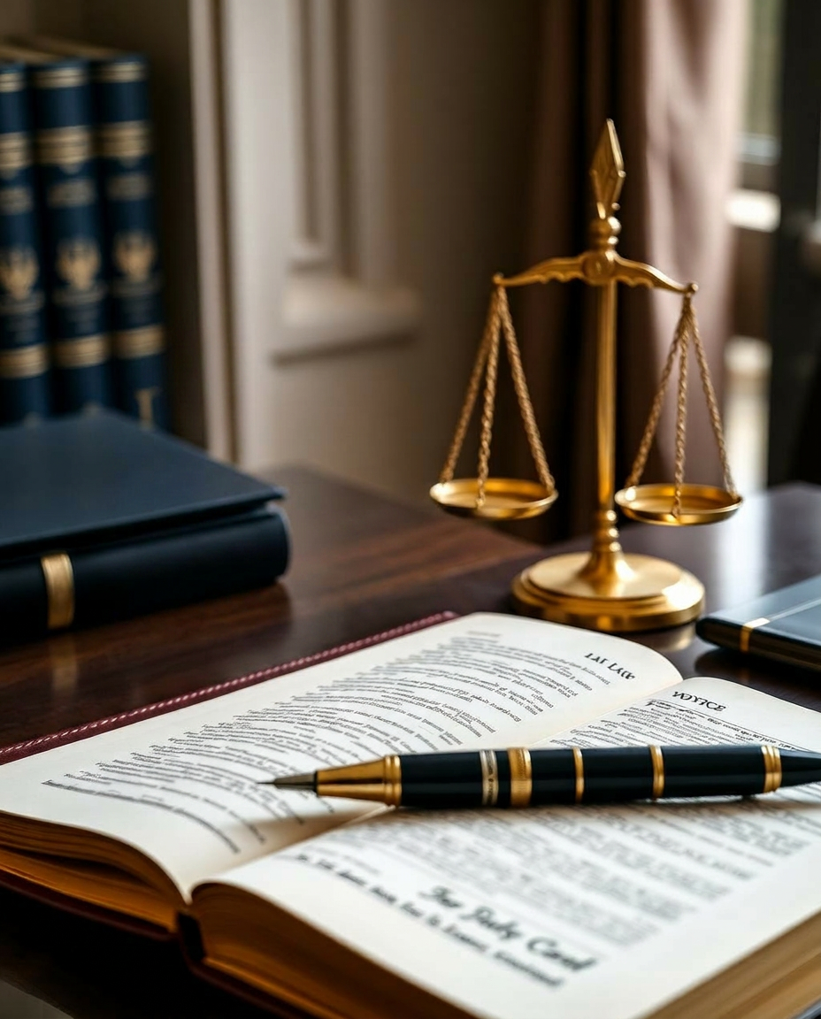 Ambiente de escritório de advocacia trabalhista